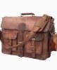 Genuine Leather Laptop Crossbody Business Messenger Men's Office Briefcase Bag
